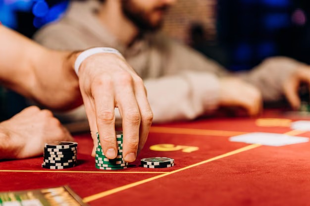 Live blackjack studio Live blackjack table with dealer and player cards visible
